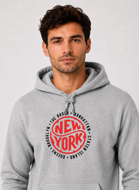 ADRO New York Printed Pullover Hoodie