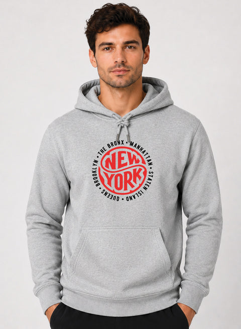 ADRO New York Printed Pullover Hoodie