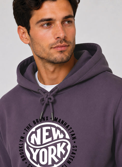 ADRO New York Printed Pullover Hoodie