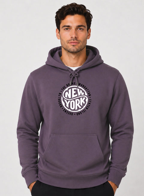ADRO New York Printed Pullover Hoodie