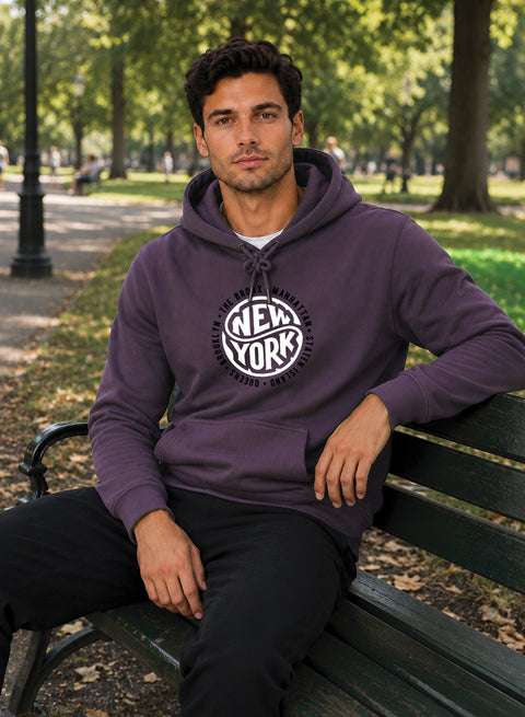 ADRO New York Printed Pullover Hoodie