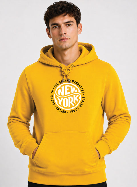 ADRO New York Printed Pullover Hoodie