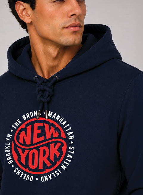 ADRO New York Printed Pullover Hoodie