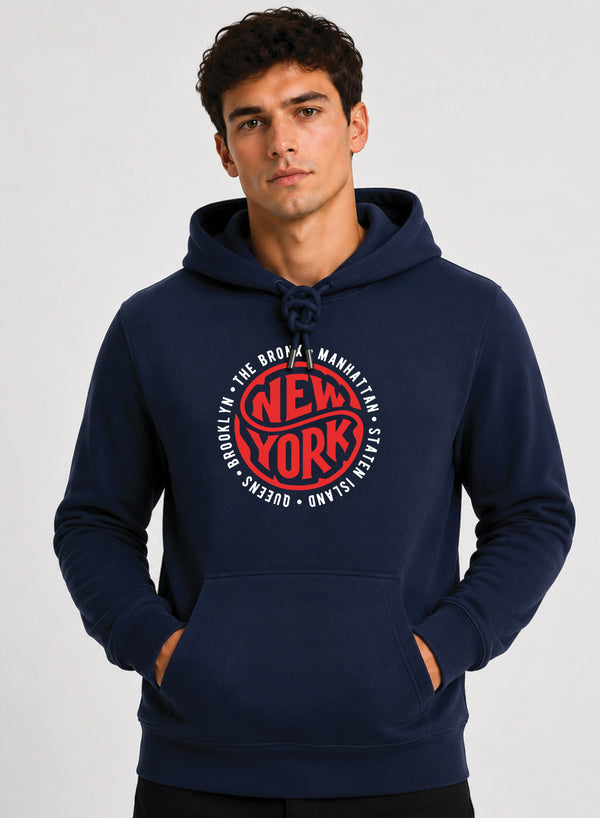 ADRO New York Printed Pullover Hoodie