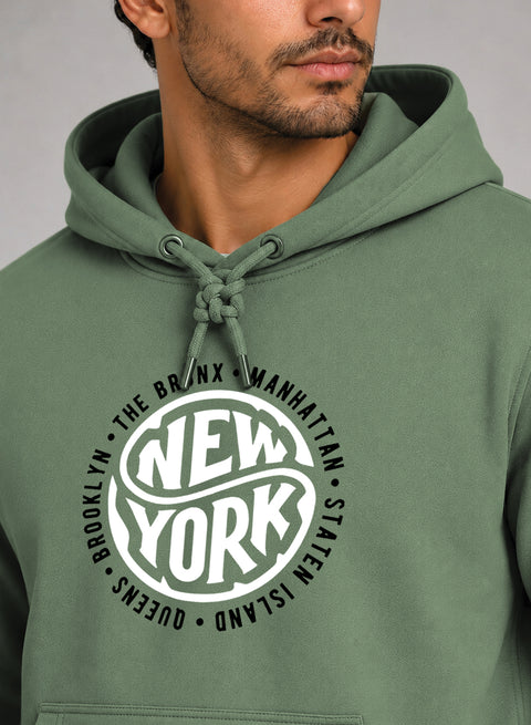 ADRO New York Printed Pullover Hoodie