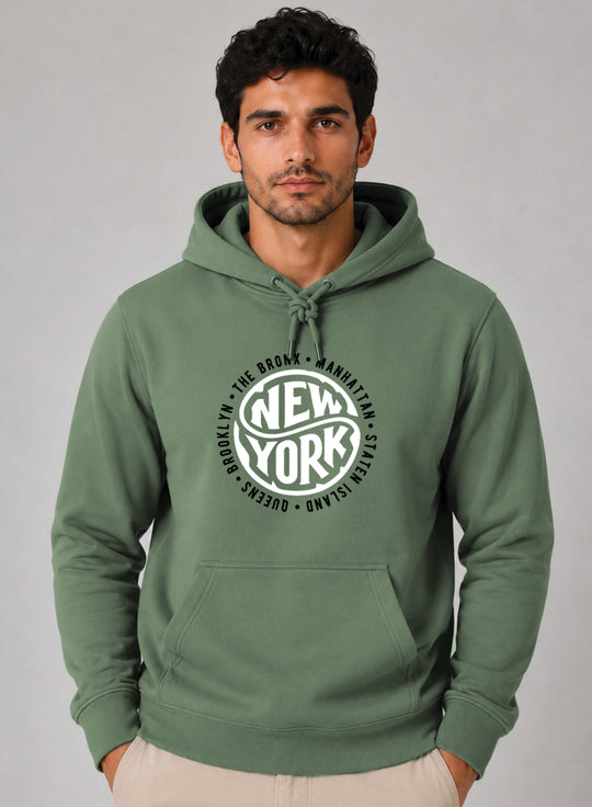 ADRO New York Printed Pullover Hoodie