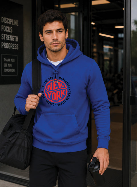 ADRO New York Printed Pullover Hoodie