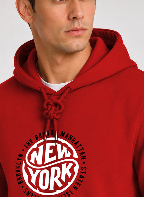 ADRO New York Printed Pullover Hoodie