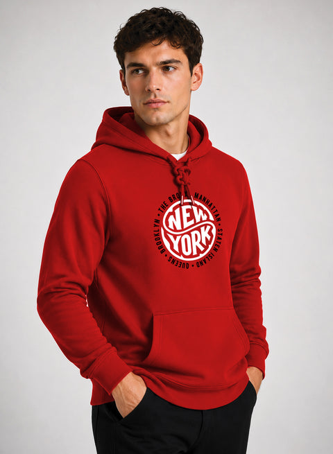 ADRO New York Printed Pullover Hoodie
