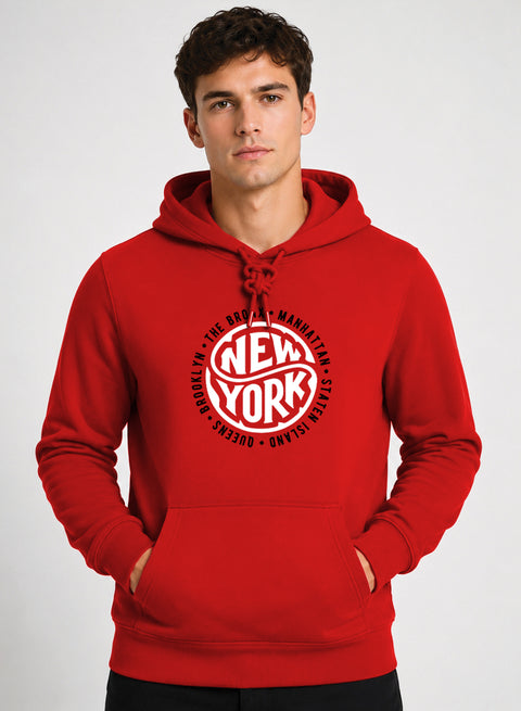 ADRO New York Printed Pullover Hoodie