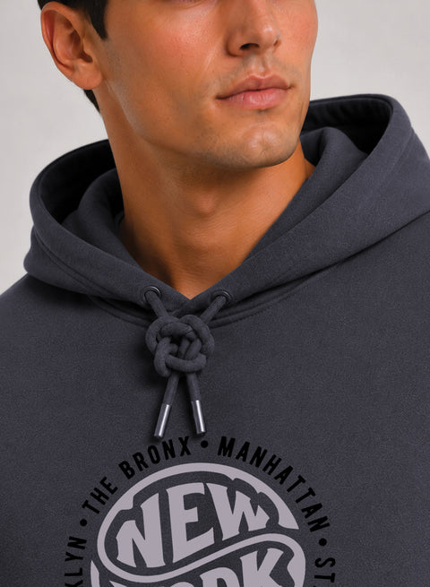 ADRO New York Printed Pullover Hoodie