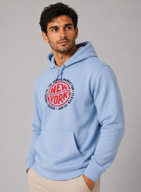 ADRO New York Printed Pullover Hoodie