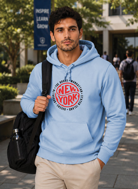 ADRO New York Printed Pullover Hoodie