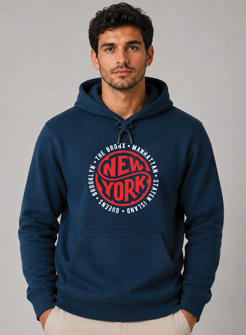 ADRO New York Printed Pullover Hoodie