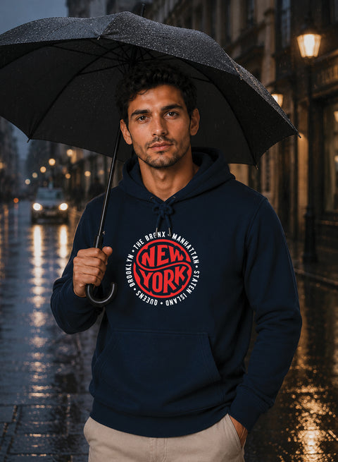 ADRO New York Printed Pullover Hoodie