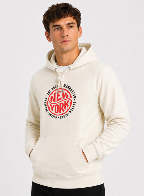ADRO New York Printed Pullover Hoodie