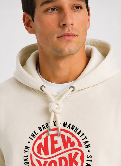 ADRO New York Printed Pullover Hoodie