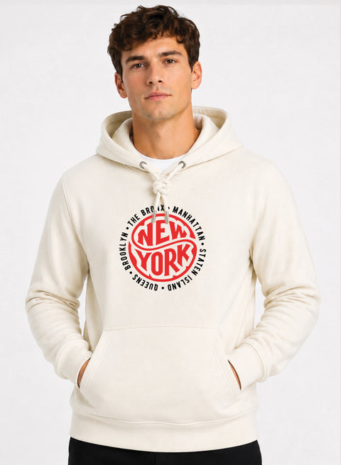 ADRO New York Printed Pullover Hoodie