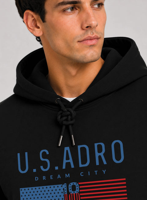 ADRO US ADRO Printed Pullover Hoodie