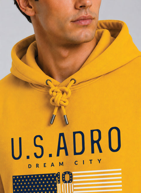 ADRO US ADRO Printed Pullover Hoodie