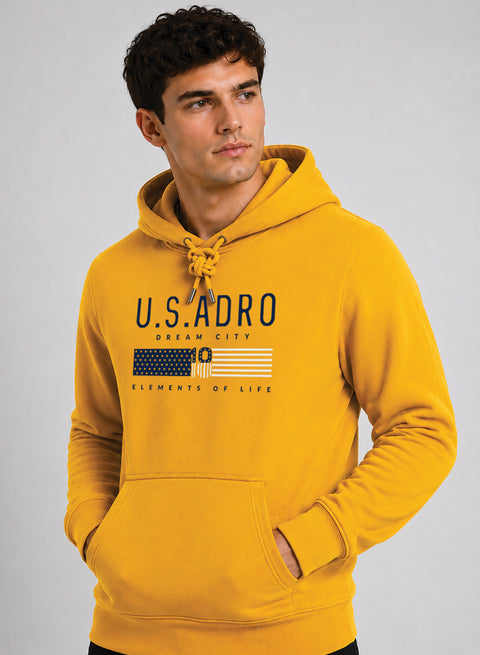 ADRO US ADRO Printed Pullover Hoodie
