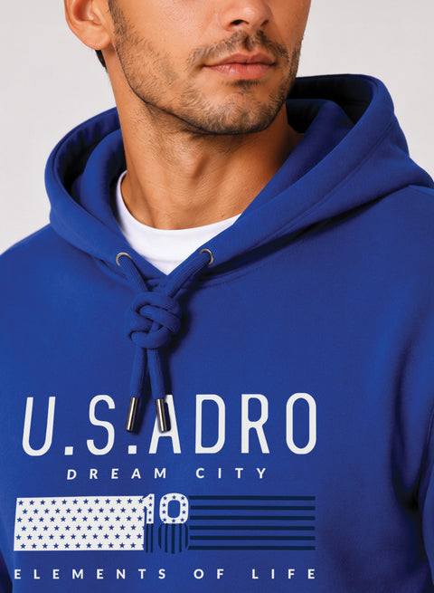 ADRO US ADRO Printed Pullover Hoodie