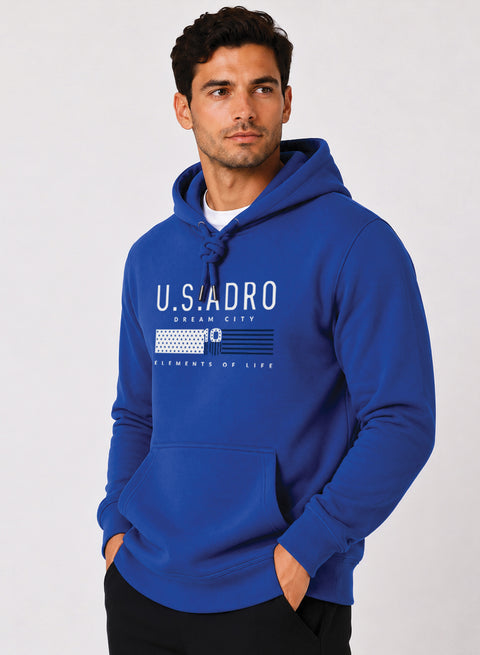 ADRO US ADRO Printed Pullover Hoodie