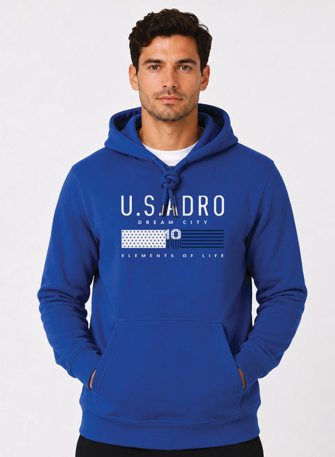 ADRO US ADRO Printed Pullover Hoodie