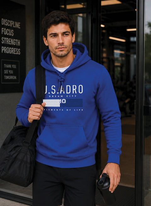 ADRO US ADRO Printed Pullover Hoodie