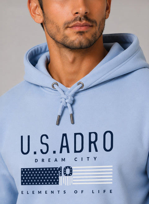 ADRO US ADRO Printed Pullover Hoodie