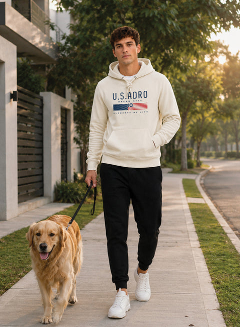 ADRO US ADRO Printed Pullover Hoodie