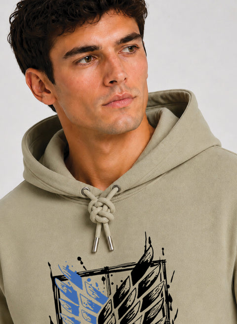 ADRO Abstract Printed Pullover Hoodie