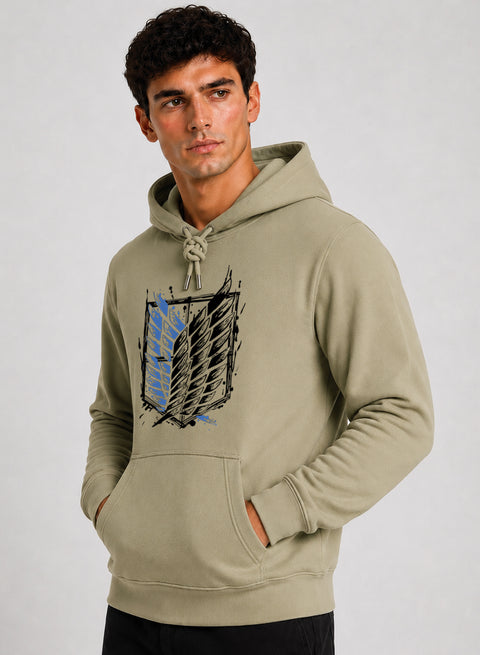 ADRO Abstract Printed Pullover Hoodie