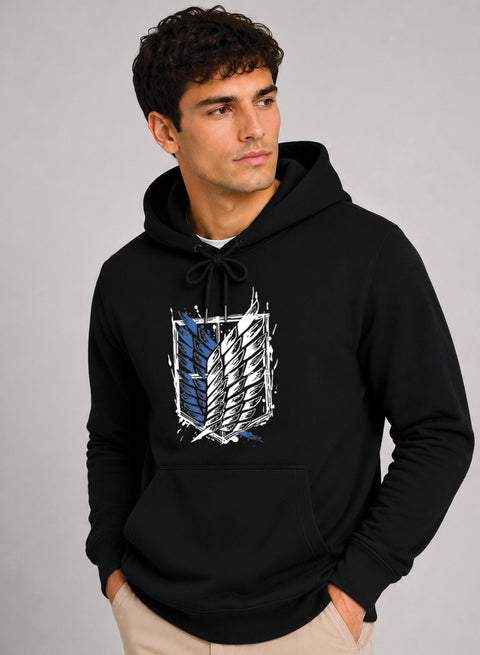 ADRO Abstract Printed Pullover Hoodie