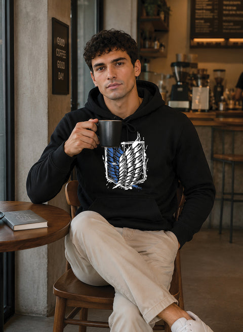 ADRO Abstract Printed Pullover Hoodie