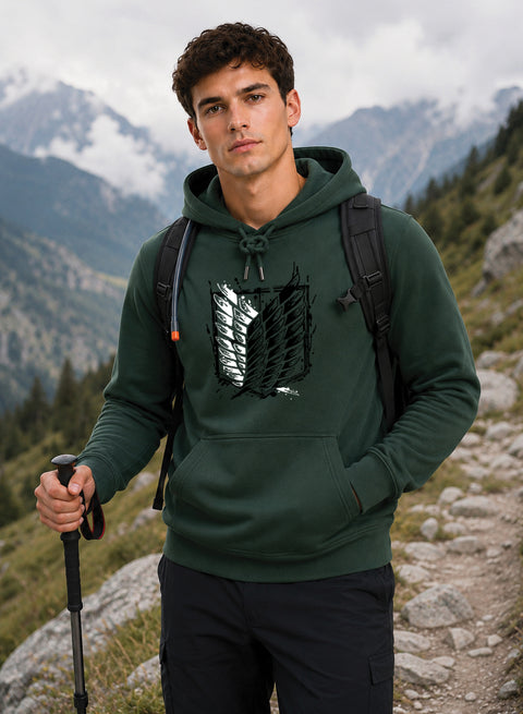 ADRO Abstract Printed Pullover Hoodie