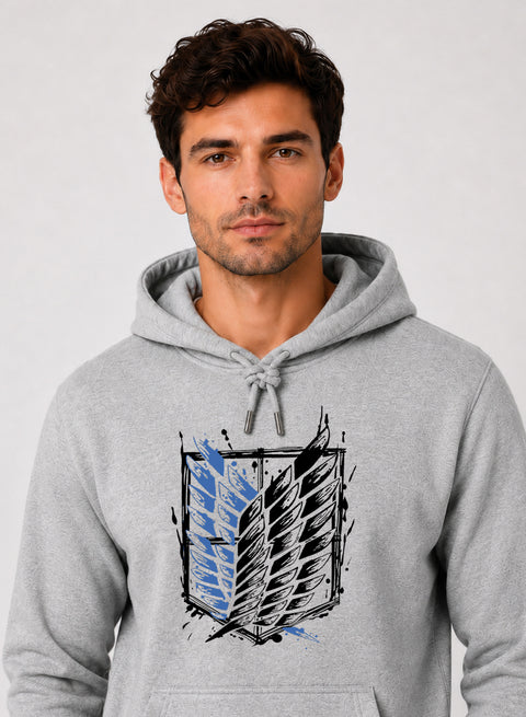 ADRO Abstract Printed Pullover Hoodie