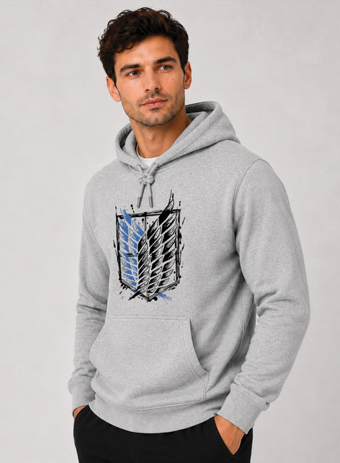 ADRO Abstract Printed Pullover Hoodie