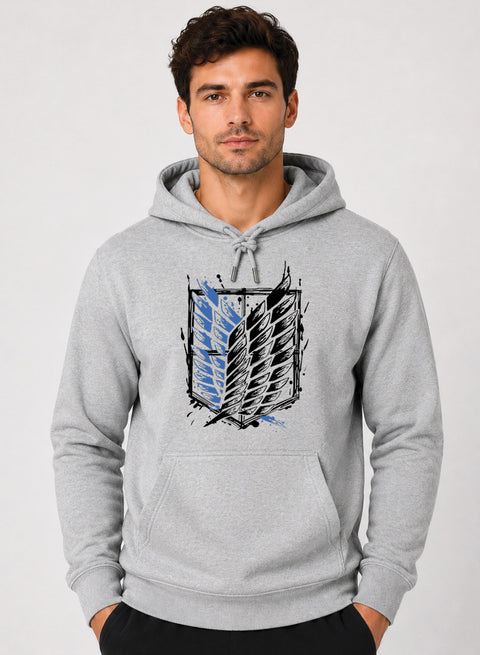 ADRO Abstract Printed Pullover Hoodie