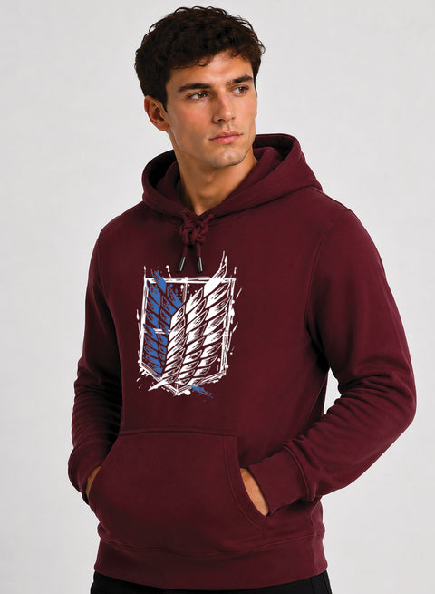 ADRO Abstract Printed Pullover Hoodie