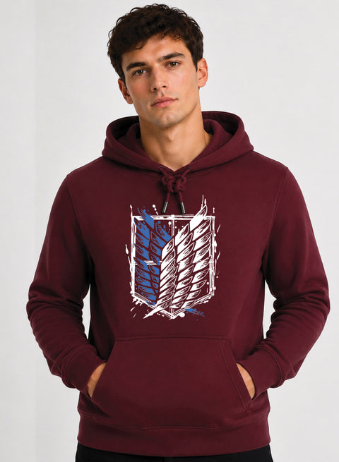 ADRO Abstract Printed Pullover Hoodie
