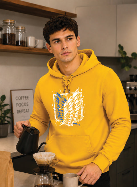 ADRO Abstract Printed Pullover Hoodie