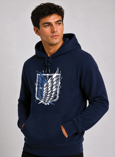 ADRO Abstract Printed Pullover Hoodie