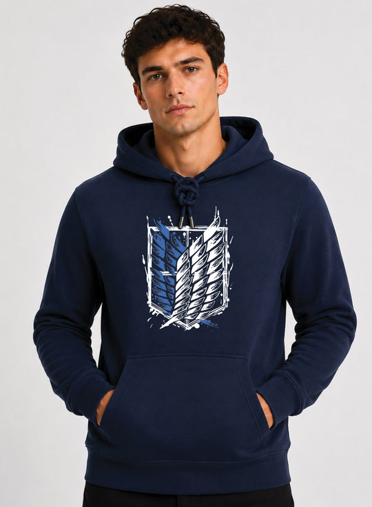 ADRO Abstract Printed Pullover Hoodie