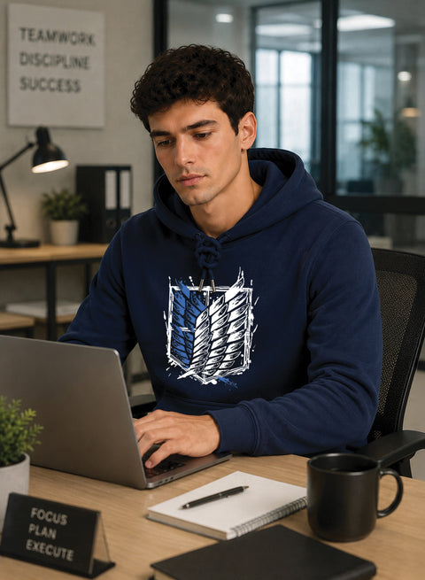 ADRO Abstract Printed Pullover Hoodie