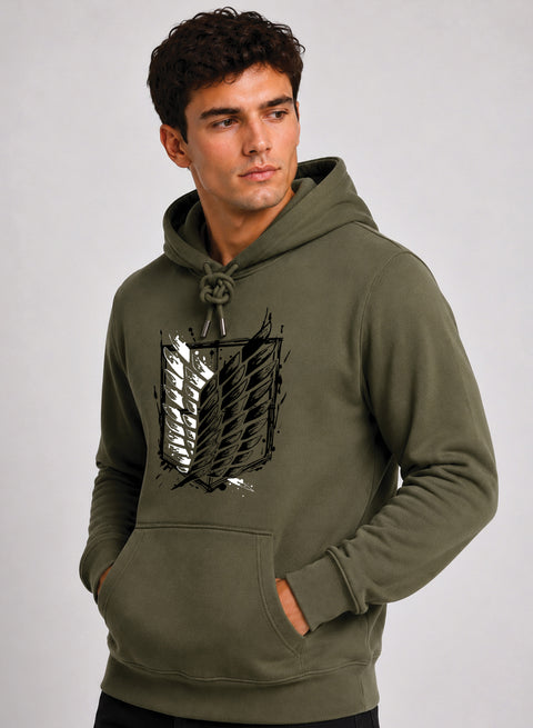 ADRO Abstract Printed Pullover Hoodie