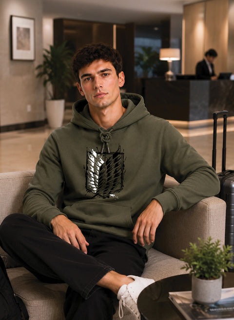 ADRO Abstract Printed Pullover Hoodie