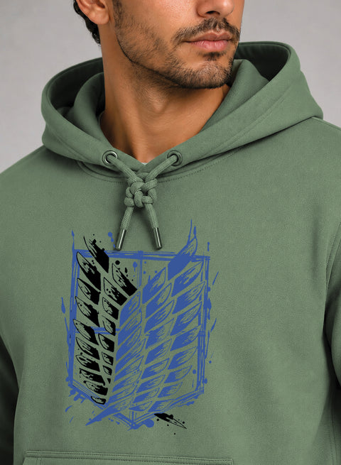 ADRO Abstract Printed Pullover Hoodie