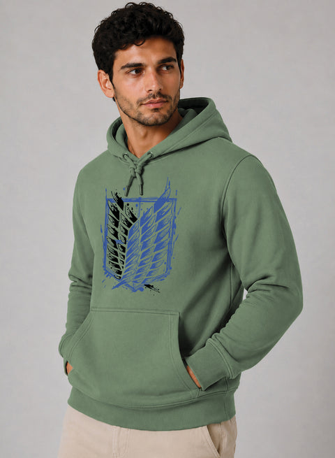 ADRO Abstract Printed Pullover Hoodie