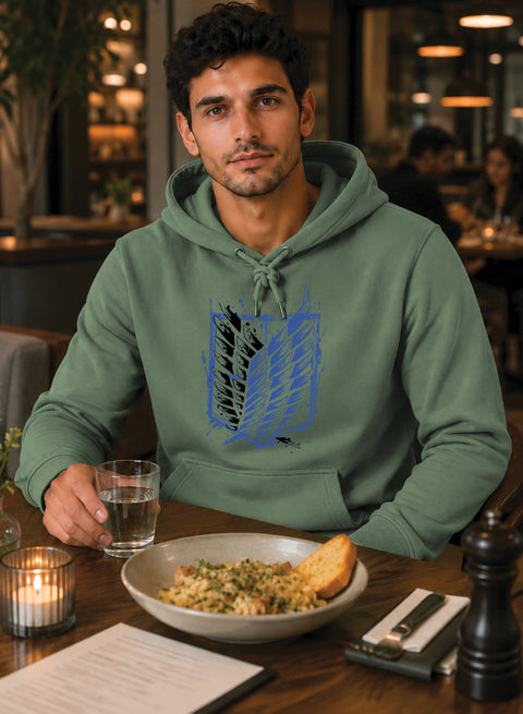 ADRO Abstract Printed Pullover Hoodie
